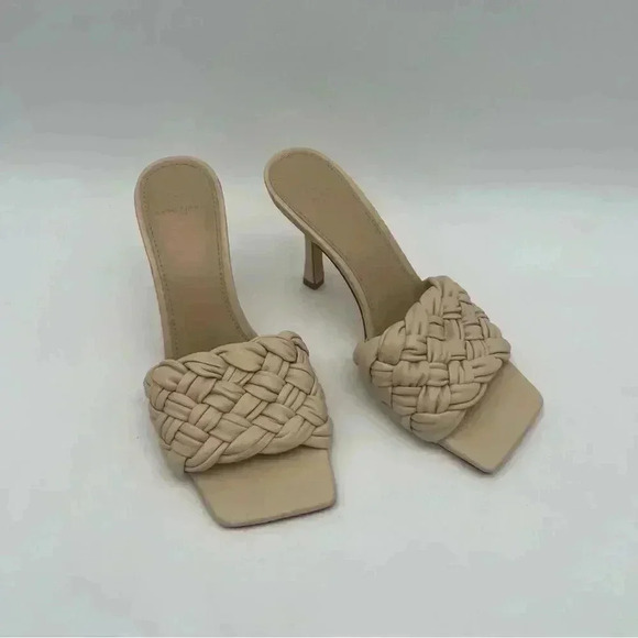 Marc Fisher | Draya Sandals | Block Heel | Natural | Size 7.5 - Picture 1 of 13